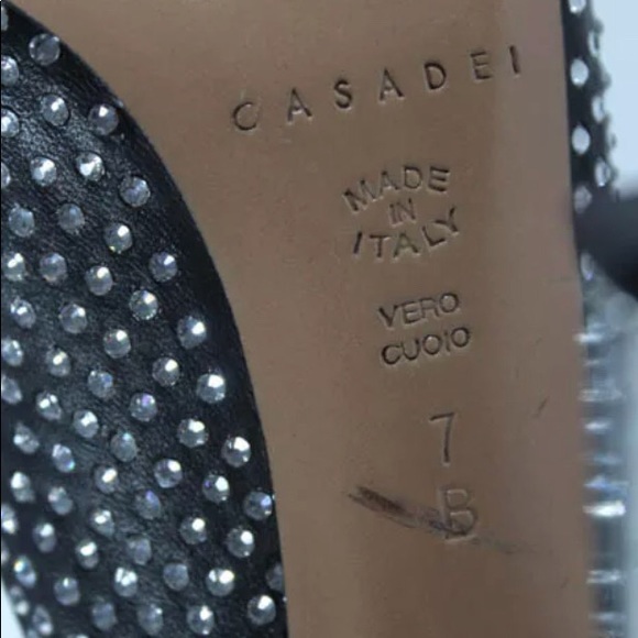 🔥SOLD🔥 CASADEI studded bling pumps sz7 - Picture 5 of 5